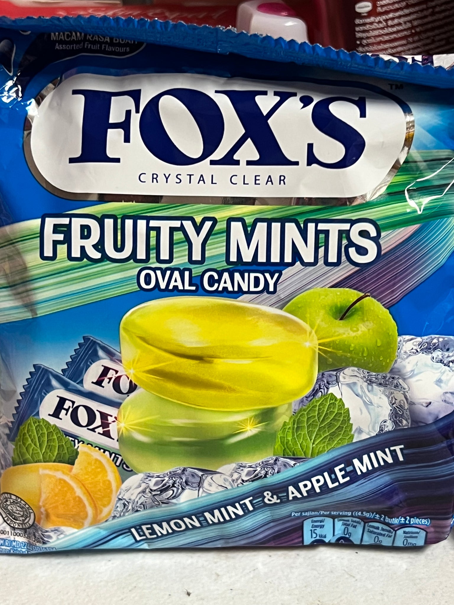 Fox's Crystal Clear Fruity Mints Oval