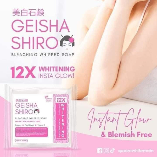 Queen White Geisha Shiro Bleaching Whipped Soap