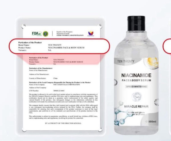 Ten Twenty Niacinamide Face & Body Serum