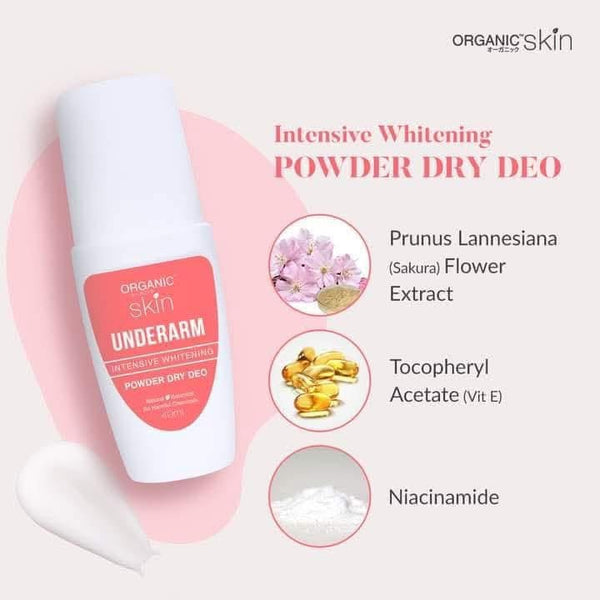 Organic Skin  For Sensitive Skin Intensive Whitening Deo