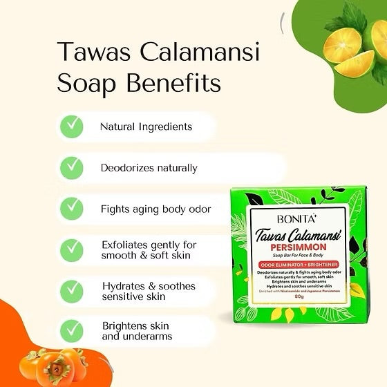 BONITA Tawas Calamansi Persimmon Soap |80g