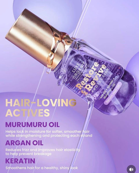 Luxe Organix Restore & Revive Serum Hair Oil