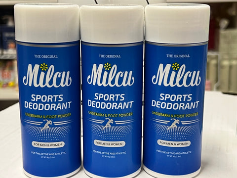 MILCU Sports Underarm & Foot Deodorant Powder 80g