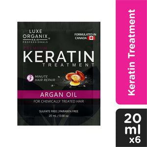 Luxe Organix Keratin Treatment Argan Oil 20ml 6s