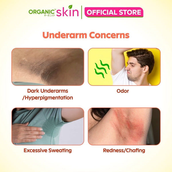 Organic Skin Japan Intensive Whitening Underarm Toner (60ml) Armpit Whitener with Sunflower Oil
