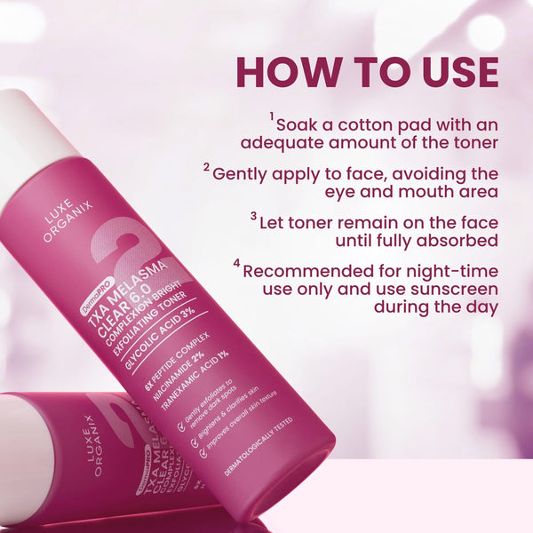Luxe Organix TXA Melasma Clear Complexion Bright Toner