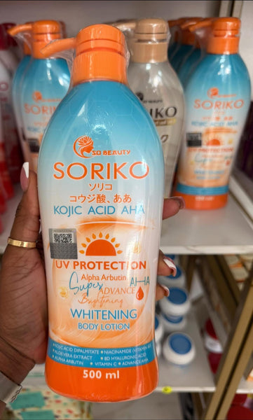 Soriko KOJIC ACID AHA WHITENING BODY LOTION☀️🧡