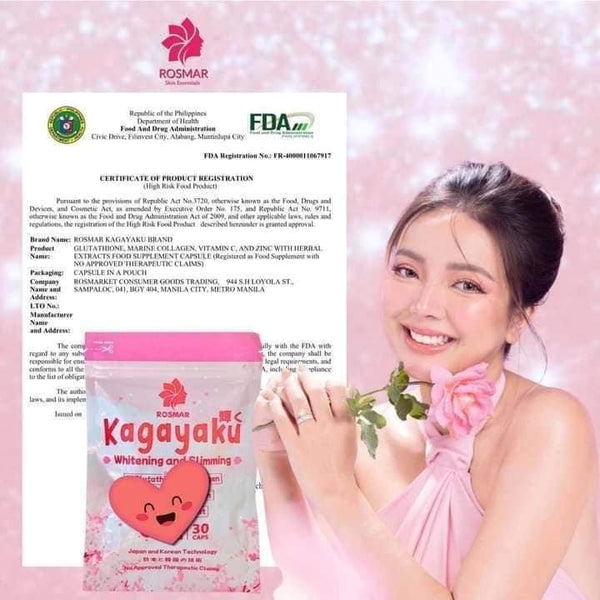 Rosmar Kagayaku Whitening and Slimming Capsule 750mg