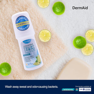 DERMAID Tawas Unscented Deodorant Roll on