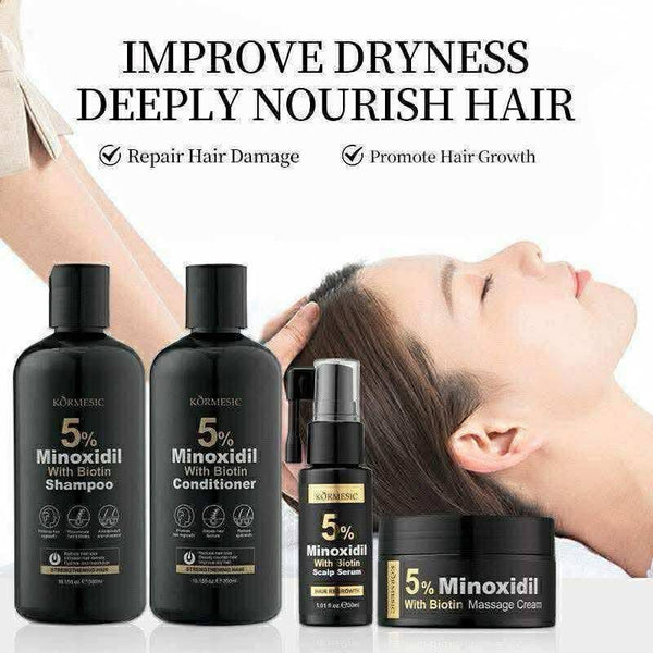 KORMESIC Minoxidil 5% with Biotin Scalp Serum For Hair Loss