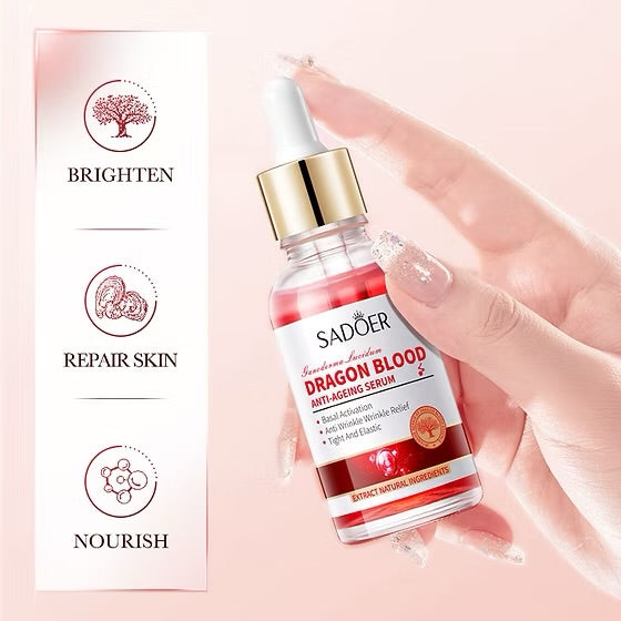 SADOER Dragons Blood Dryness Moisturizing Facial Serum Skin Firming Lifting Fine