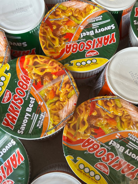 Nissin Yakisoba Savory Beef in Cup