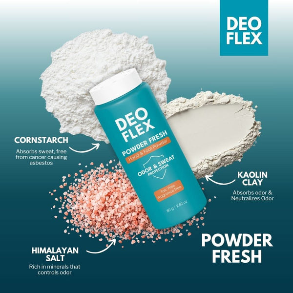 Deoflex Powder Fresh Hand & Foot Powder