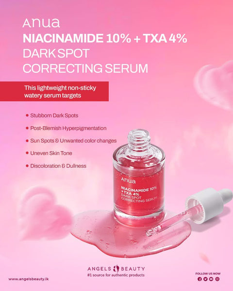 Anua Niacinamide 10% + TXA 4% Dark Spot Correcting Serum 30ml