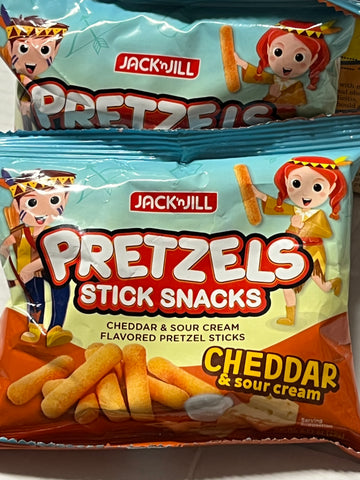 Pretzels Stick Snacks Cheddar and Sour Cream