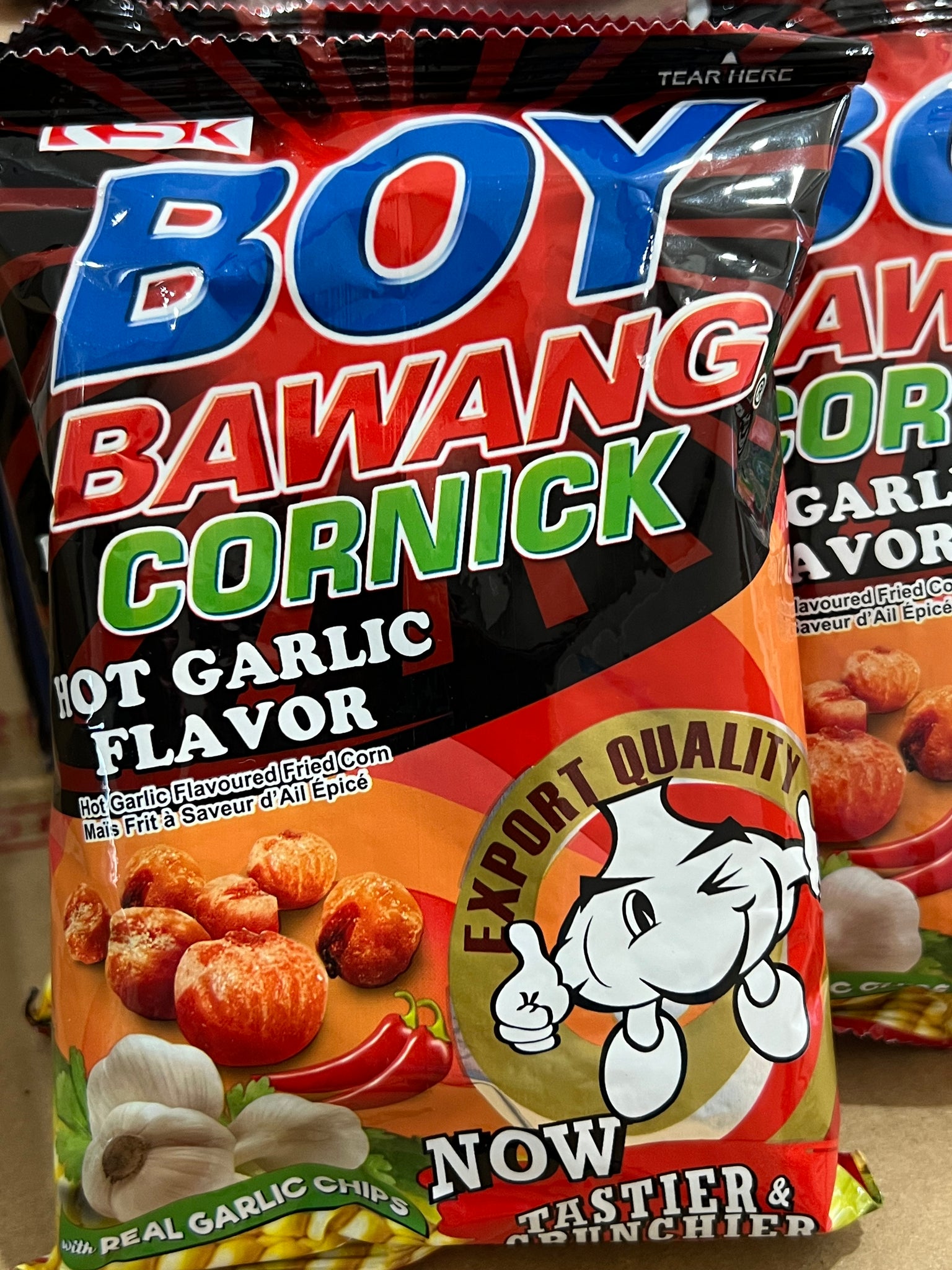 Boy Bawang Cornick Hot Garlic Flavor