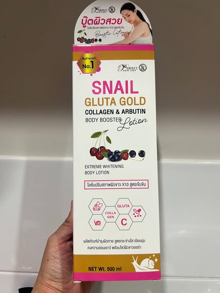 Perfect Skin Lady Snail Gluta Gold Collagen & Arbutin Body Booster Lotion