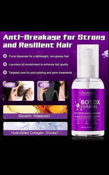 KORMESIC Head Care Set (Botox Morrocan Oil+Botox Keratin Hair Essence)