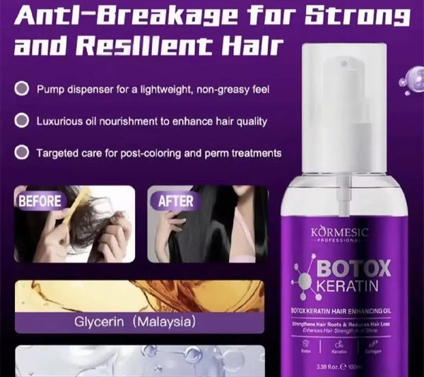 KORMESIC Head Care Set (Botox Morrocan Oil+Botox Keratin Hair Essence)