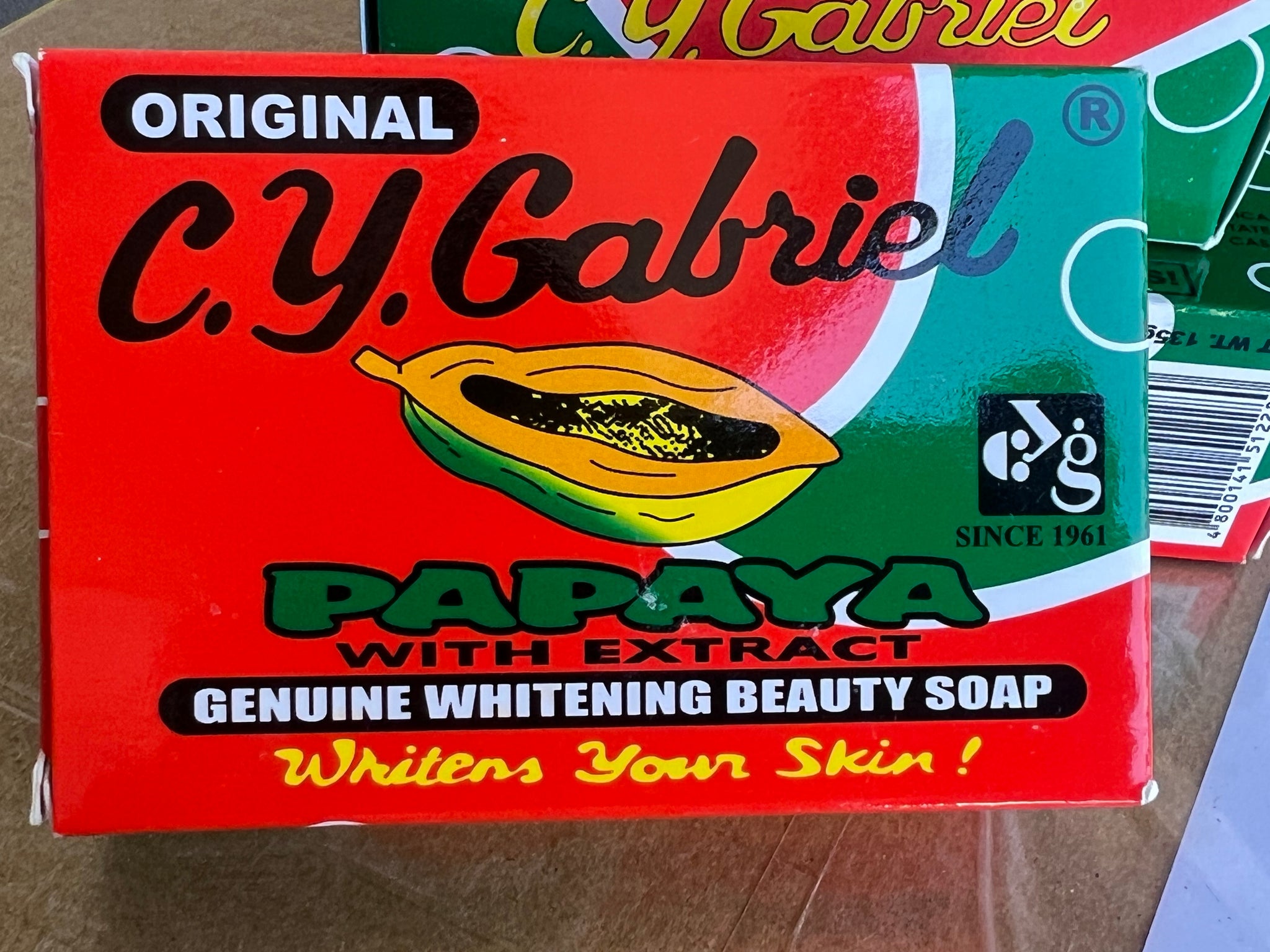 CY Gabriel Genuine Bleaching Beauty Soap - Papaya Big Size