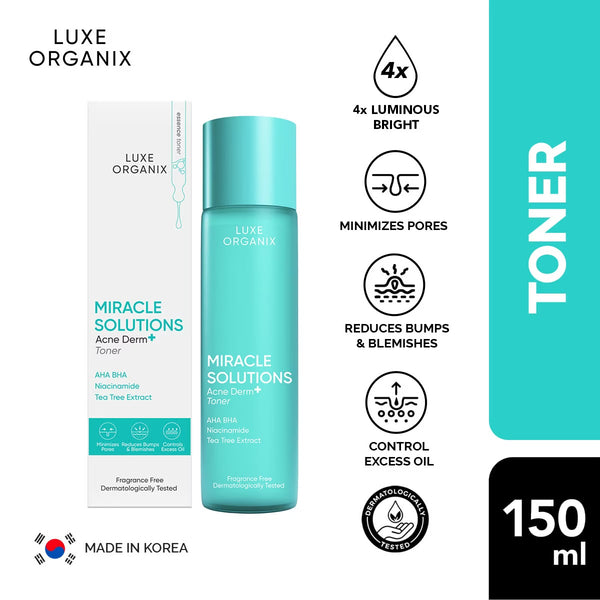 Luxe Organix Miracle Solutions Acne Derm+ Toner