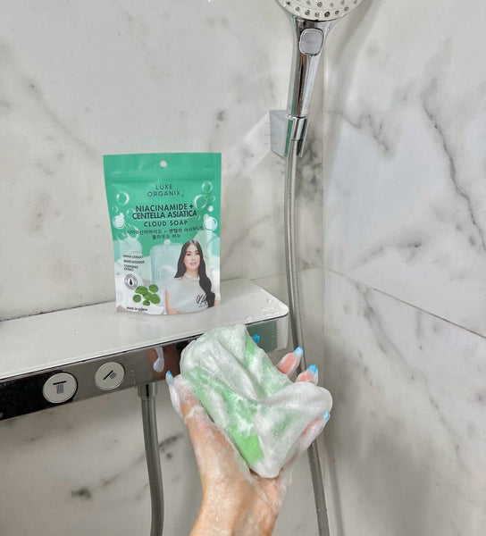 Luxe Organix Niacinamide + Centella Asiatica Calming Cloud Soap 180g