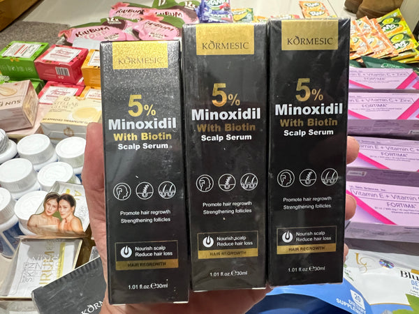 KORMESIC Minoxidil 5% with Biotin Scalp Serum For Hair Loss