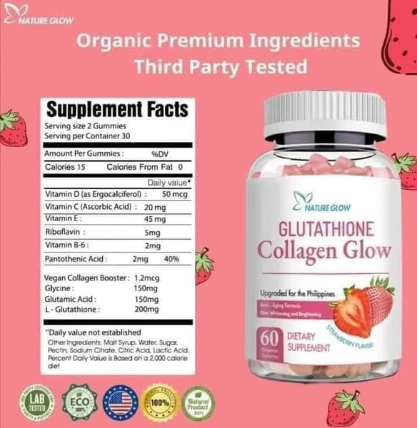 Nature Glow Glutathione Collagen Glow Cranberry