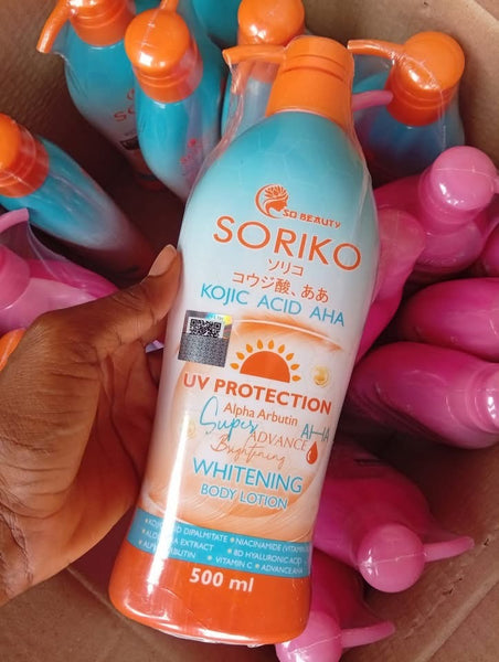 Soriko KOJIC ACID AHA WHITENING BODY LOTION☀️🧡