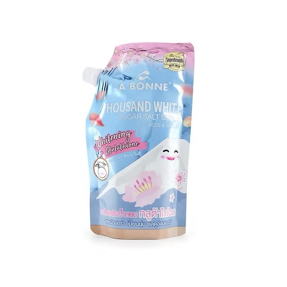 ABONNE Thousand White Sugar Salt Scrub Rose & Sakura, 350g