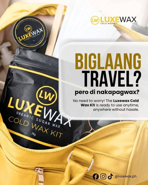 Luxewax Organic Sugar Wax Cold Wax Kit