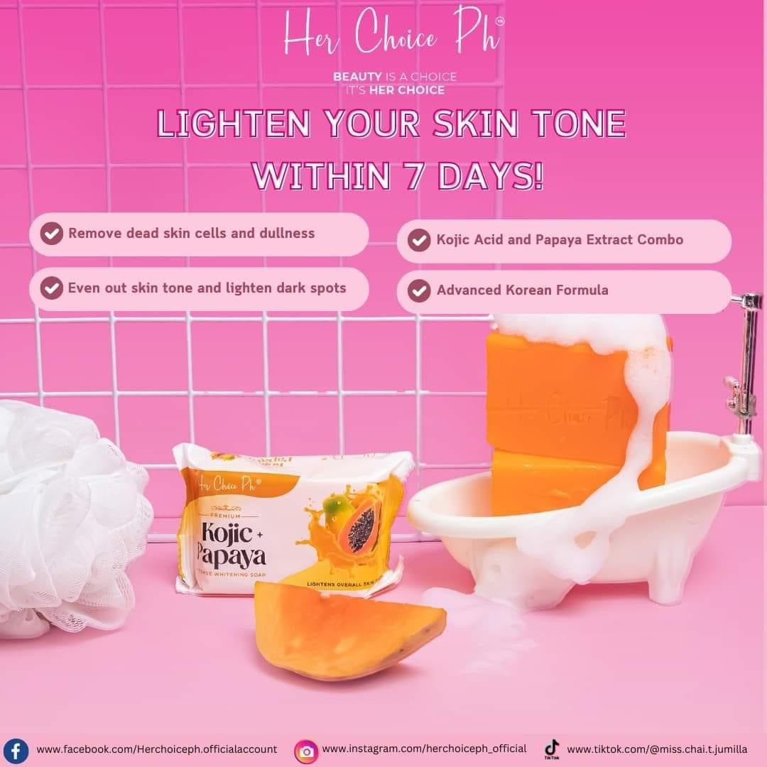 Her Choice Ph Intensive Kojic Papaya Soap