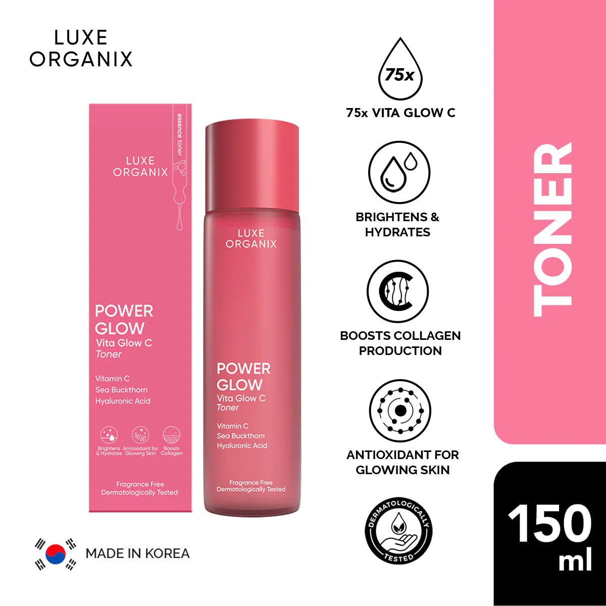 Luxe Organix Power Glow Essence Toner