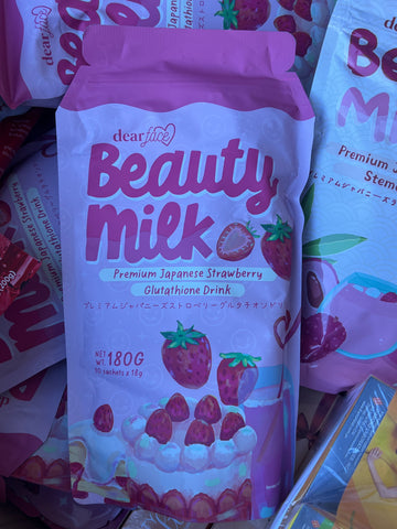 Dear Face Beauty Milk Premium Japanese Milk Collagen Drink (Strawberry Flavor)
