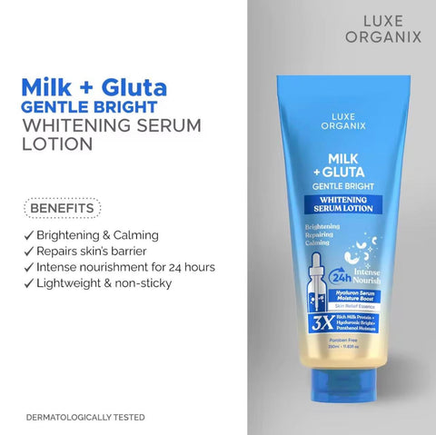 Luxe Organix Milk + Gluta Whitening Serum Lotion