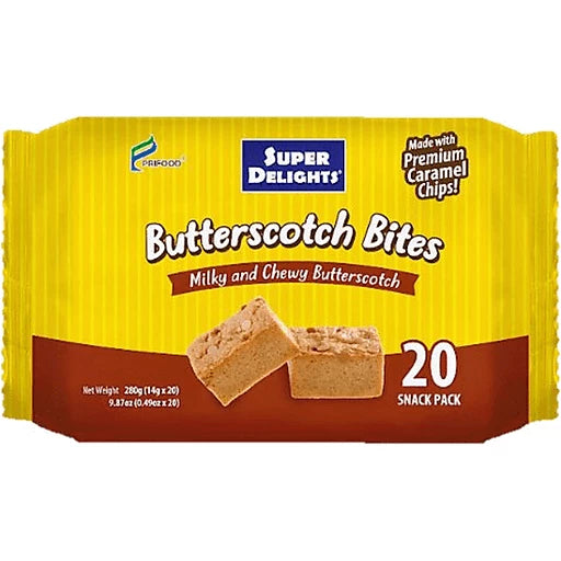 Super Delights Butterscotch Bites ( 20 snack pack)