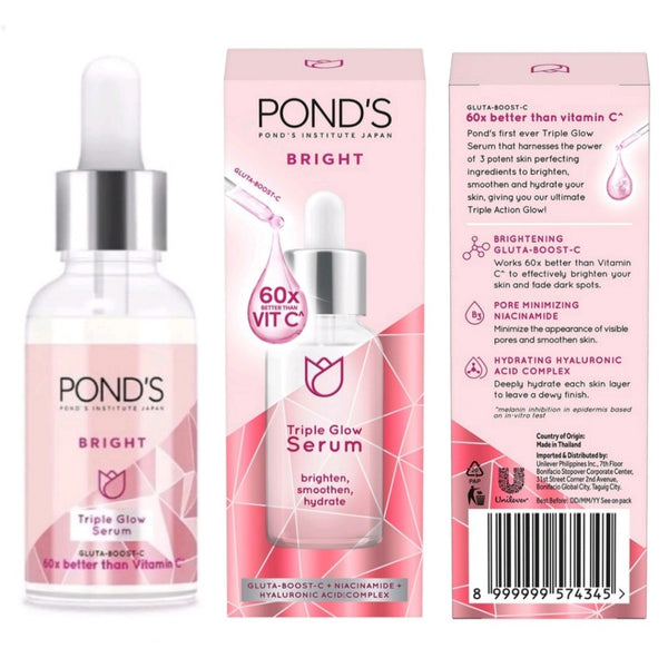 POND'S Bright Triple Glow Facial Serum with Gluta Boost 7.5g