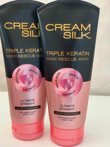 CREAMSILK Triple Keratin Rescue Conditioner Ultimate Straight 340ML