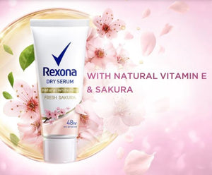 Rexona Dry Serum Natural Whitening Sakura Deo