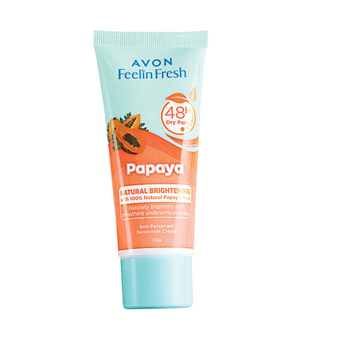 Feelin Fresh Quelch Natural Brightening Papaya Anti-Perspirant Deodorant Cream 55 G