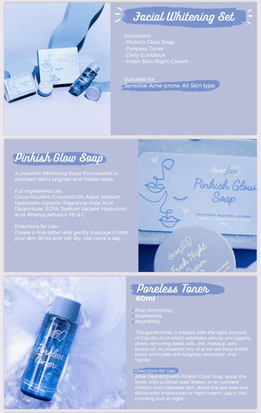 Dear Face Whitening Facial Set