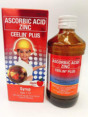 Ceelin Ascorbic Acid + Zinc Ceelin Plus Syrup 120ml