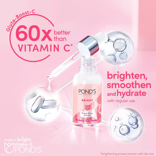 POND'S Bright Triple Glow Facial Serum with Gluta Boost 7.5g