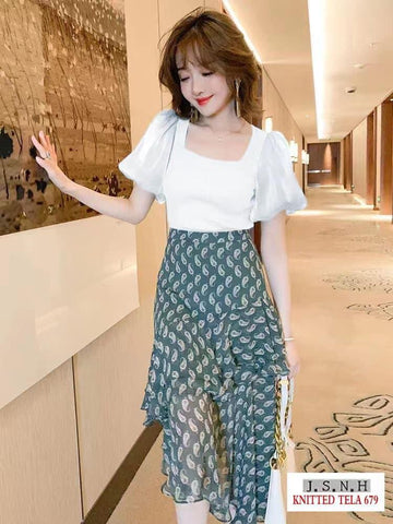 DAISE  Premium Quality Bangkok Knitted Top with Mesh Sleeves