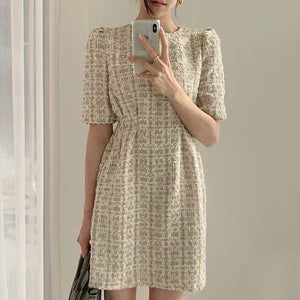 JANE👗Premium Quality Korean Tweed Mini Dress