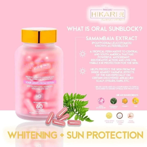 Hikari Whitening Glutathione 60 Capsules