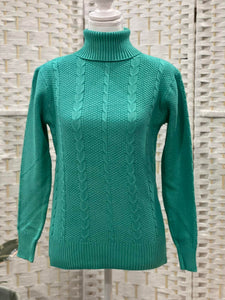 ELLA 👗Premium Quality Korean Knitted Top (Color: Blue Green)