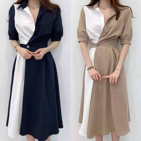 ANIKKA Premium Quality Korean Combi Dress