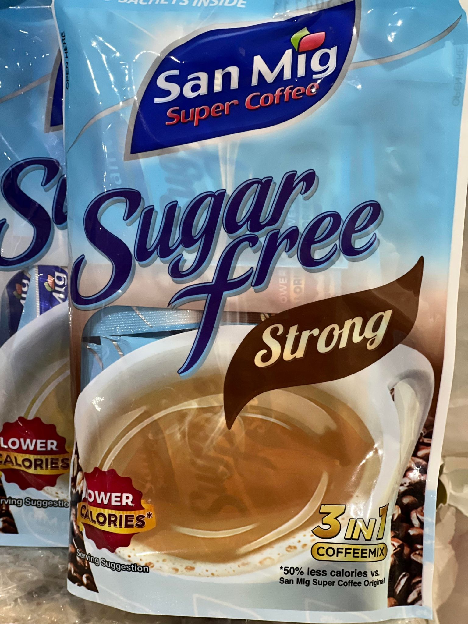 SanMig Super Coffee Sugar Free Strong (10 sachets)