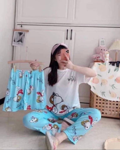 LEILA 3in1 Terno Pajama Set (Korean Sleepwear)